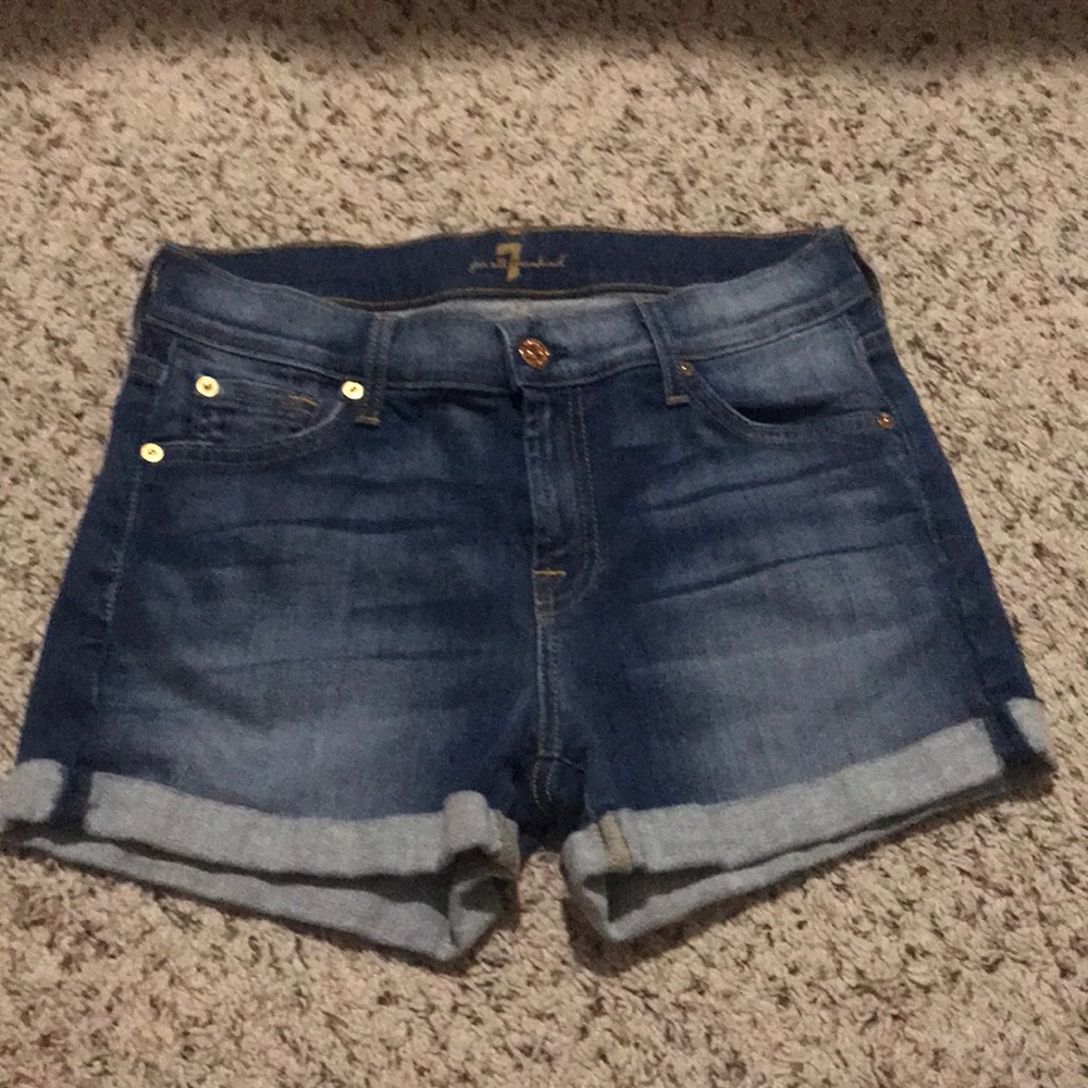 7 for all mankind size 26 jeans shorts. Like new